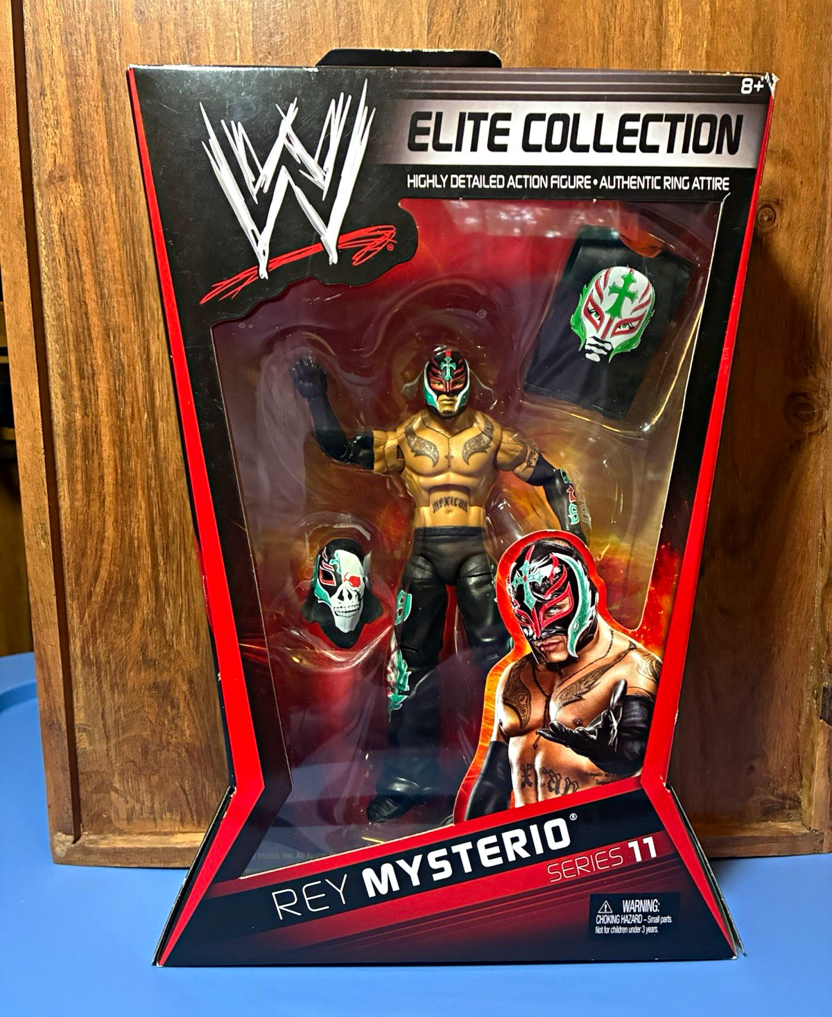 Mattel WWE Elite Collection Rey Mysterio Series 11 Boxed Action Figure Mask Mattel WWE Elite Collection Rey Mysterio Series 11 Boxed Action Figure Mask