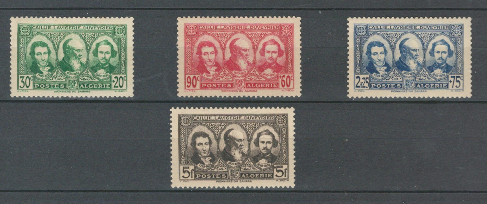 ALGERIA FRENCH COLONIES 1939 SAHARA PIONEERS # 149/52 MNH & MH SET LOT(ALGE 755)