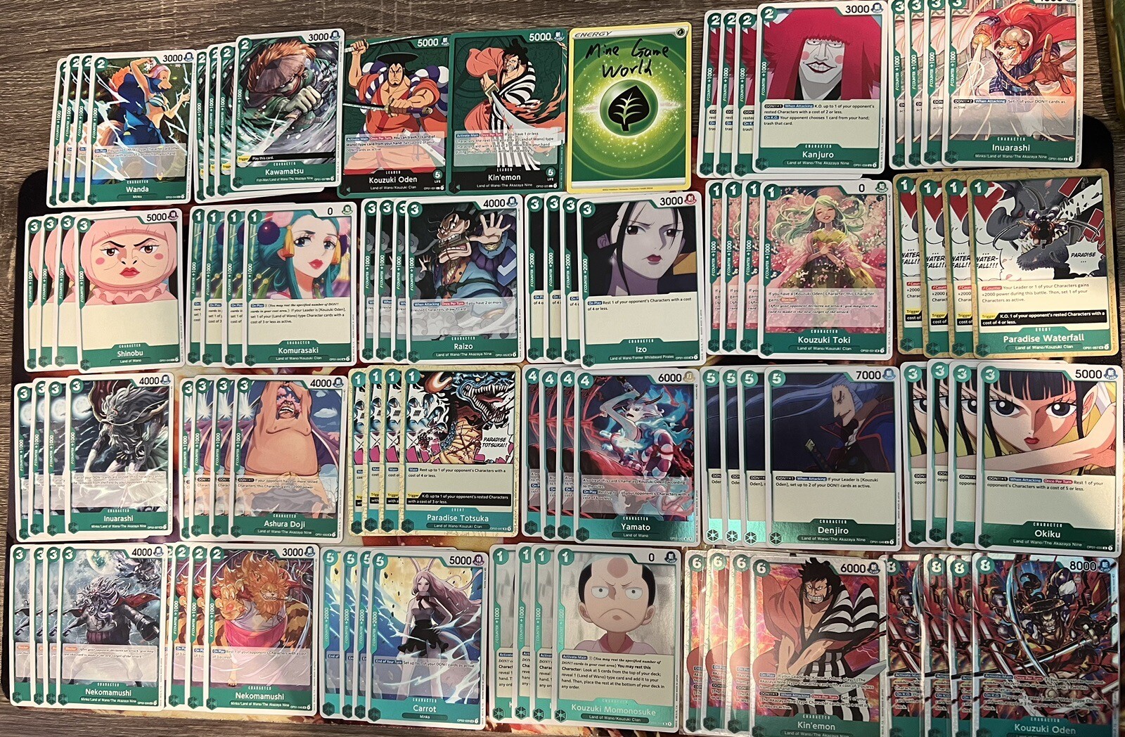 One Pice Card Game OPCG land Of Wano (Yamato, Oden, Kinemon) Full Deck (English) One Pice Card Game OPCG land Of Wano (Yamato, Oden, Kinemon) Full Deck (English)