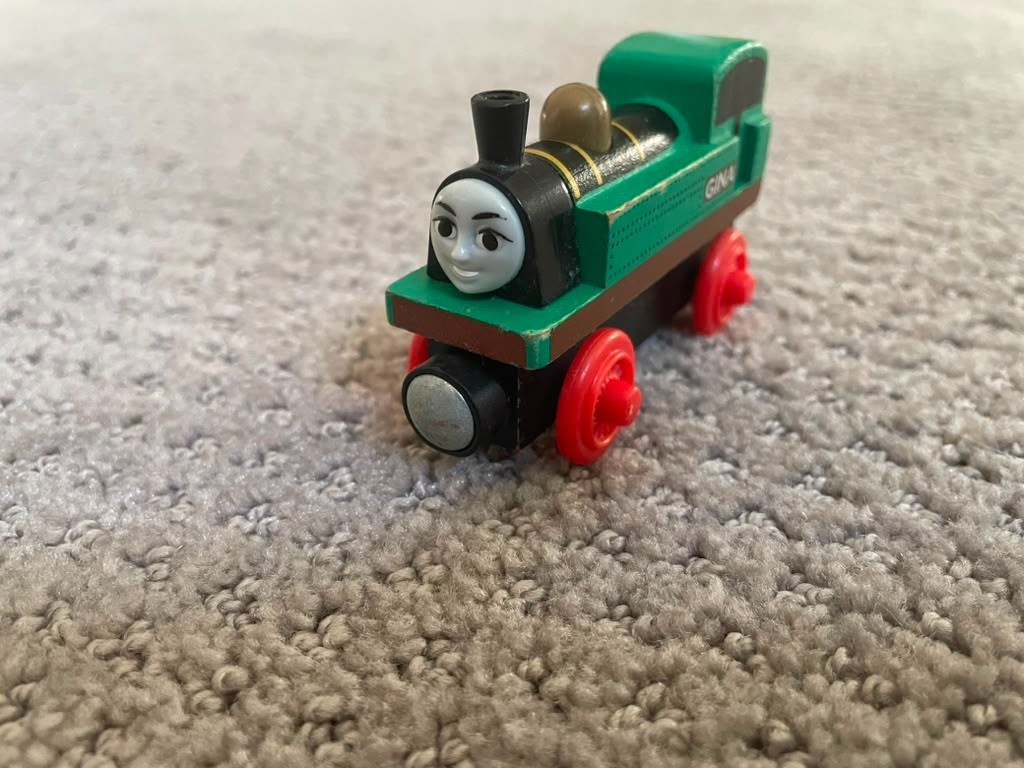 RARE Thomas Tank Engine Wooden Railway GINA DFW97 Green Engine Train