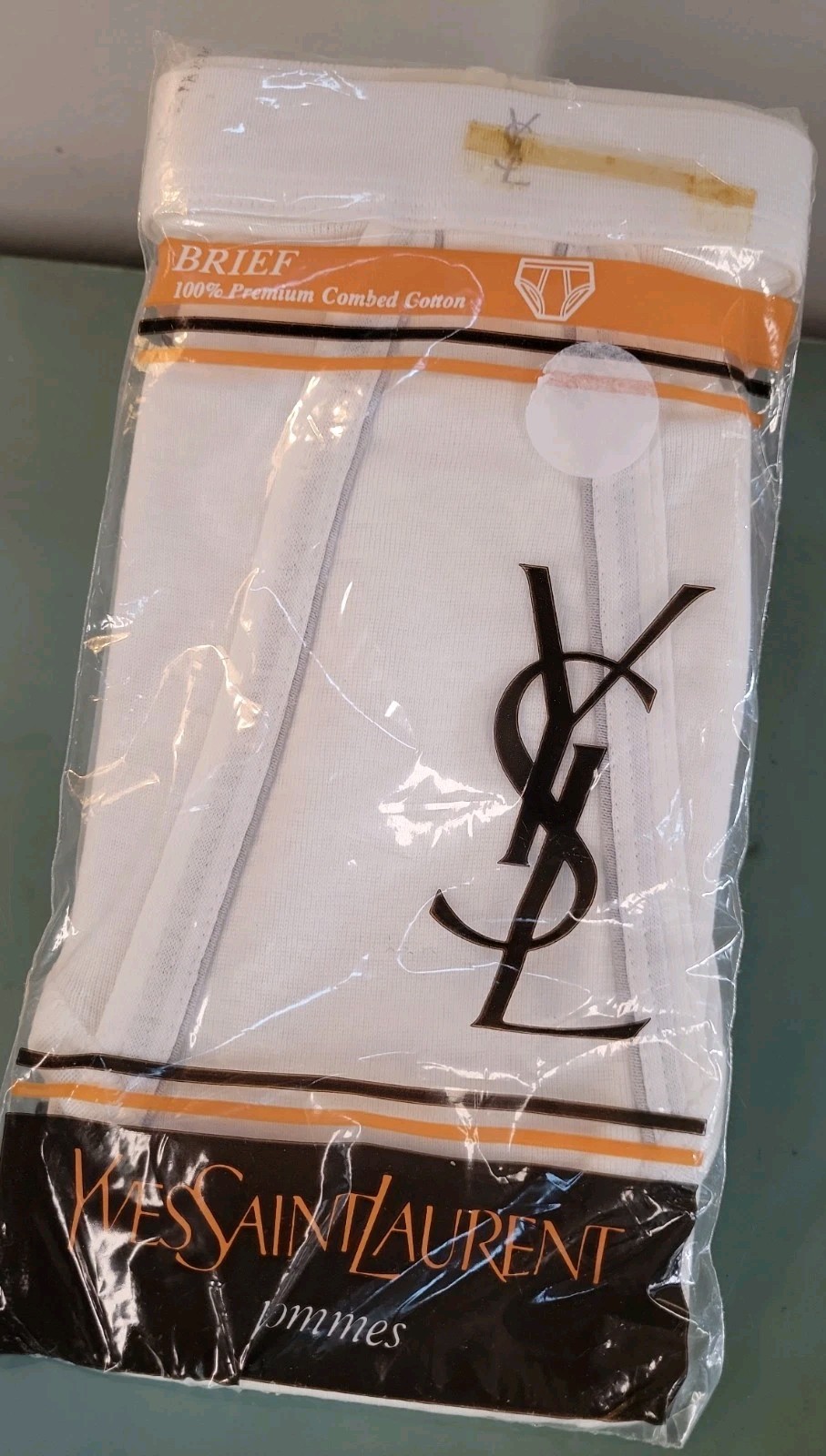 Vtg 1981 New YSL Yves Saint Laurent Briefs Underwear Cotton Mens Sz 38 Made USA Vtg 1981 New YSL Yves Saint Laurent Briefs Underwear Cotton Mens Sz 38 Made USA