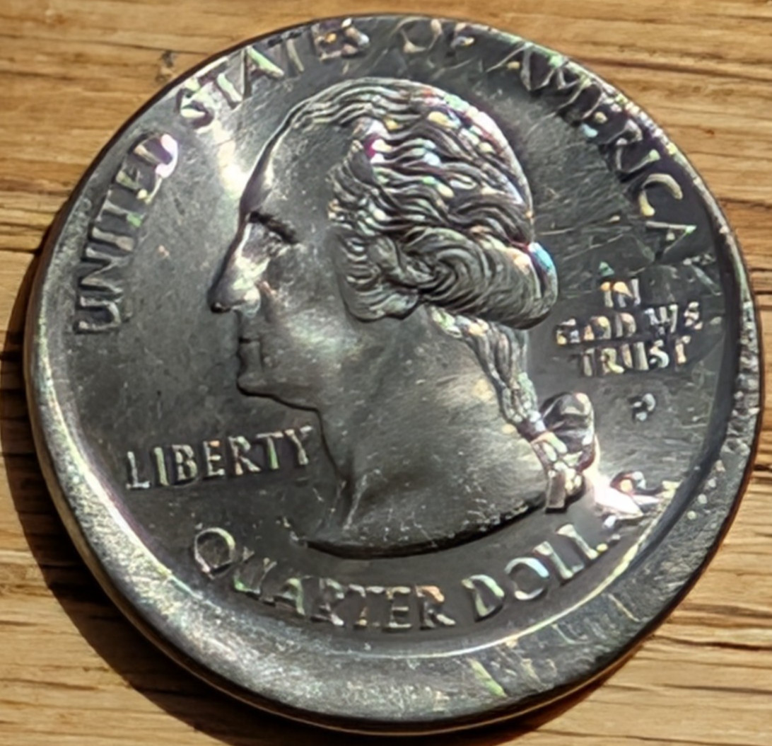 2000 New Hampshire 10 % Off Center Error Washington State Quarter BU 2000 New Hampshire 10 % Off Center Error Washington State Quarter BU