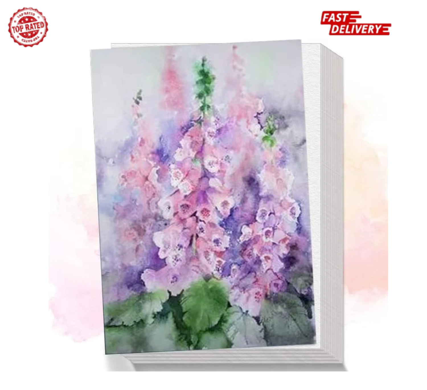 64 Sheets Cotton Watercolor Paper 140LB/300GSM Thick Off-White Cold Press Paper 64 Sheets Cotton Watercolor Paper 140LB/300GSM Thick Off-White Cold Press Paper