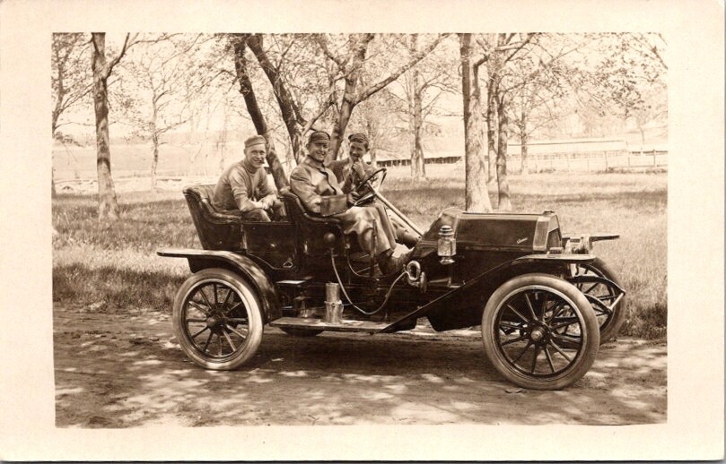 RPPC Postcard Men in Overland Automobile Willy's Toledo Ohio c.1904-1918 12366 RPPC Postcard Men in Overland Automobile Willy's Toledo Ohio c.1904-1918 12366