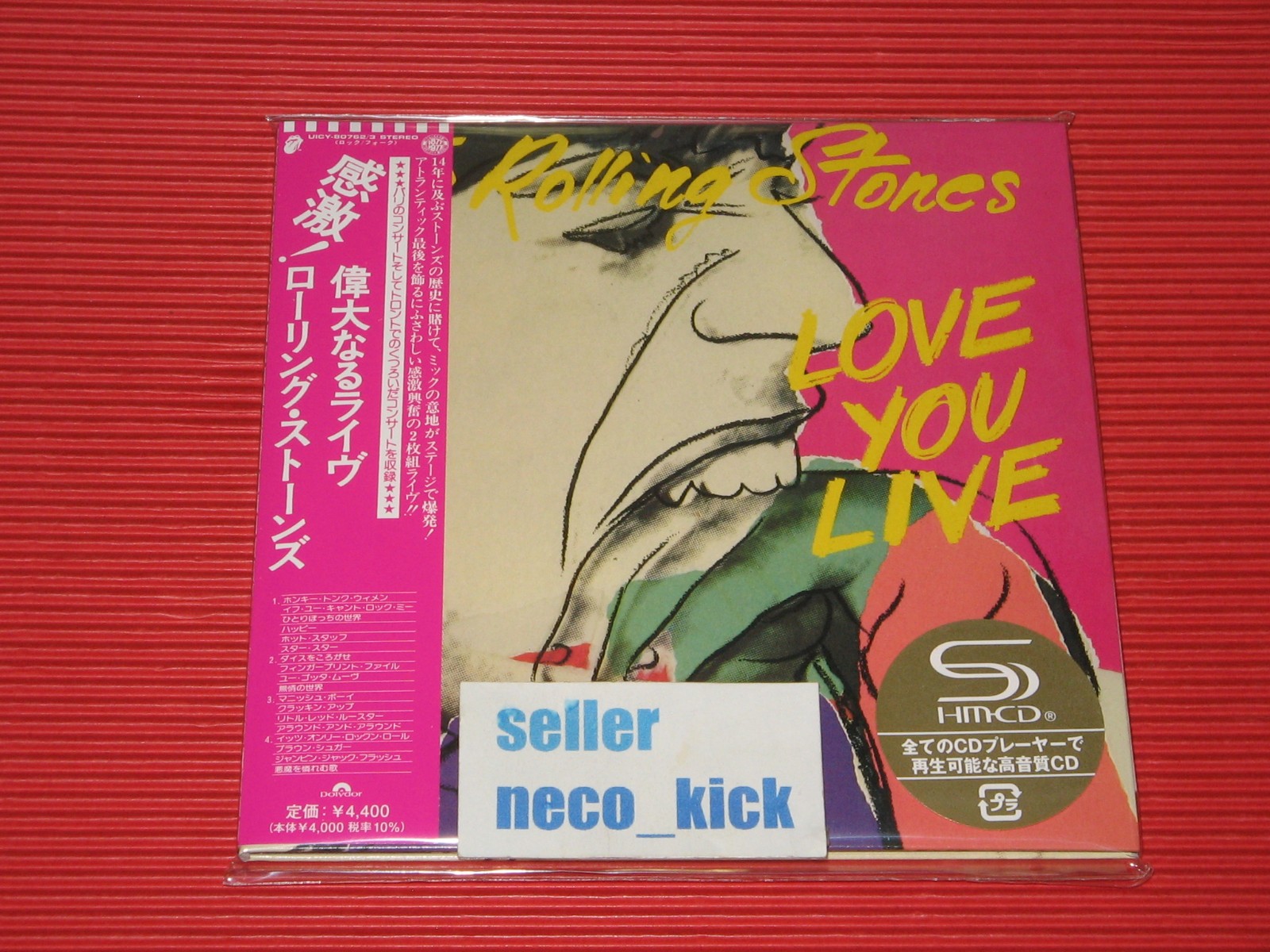 11B ROLLING STONES LOVE YOU LIVE JAPAN MINI LP 2 SHM CD