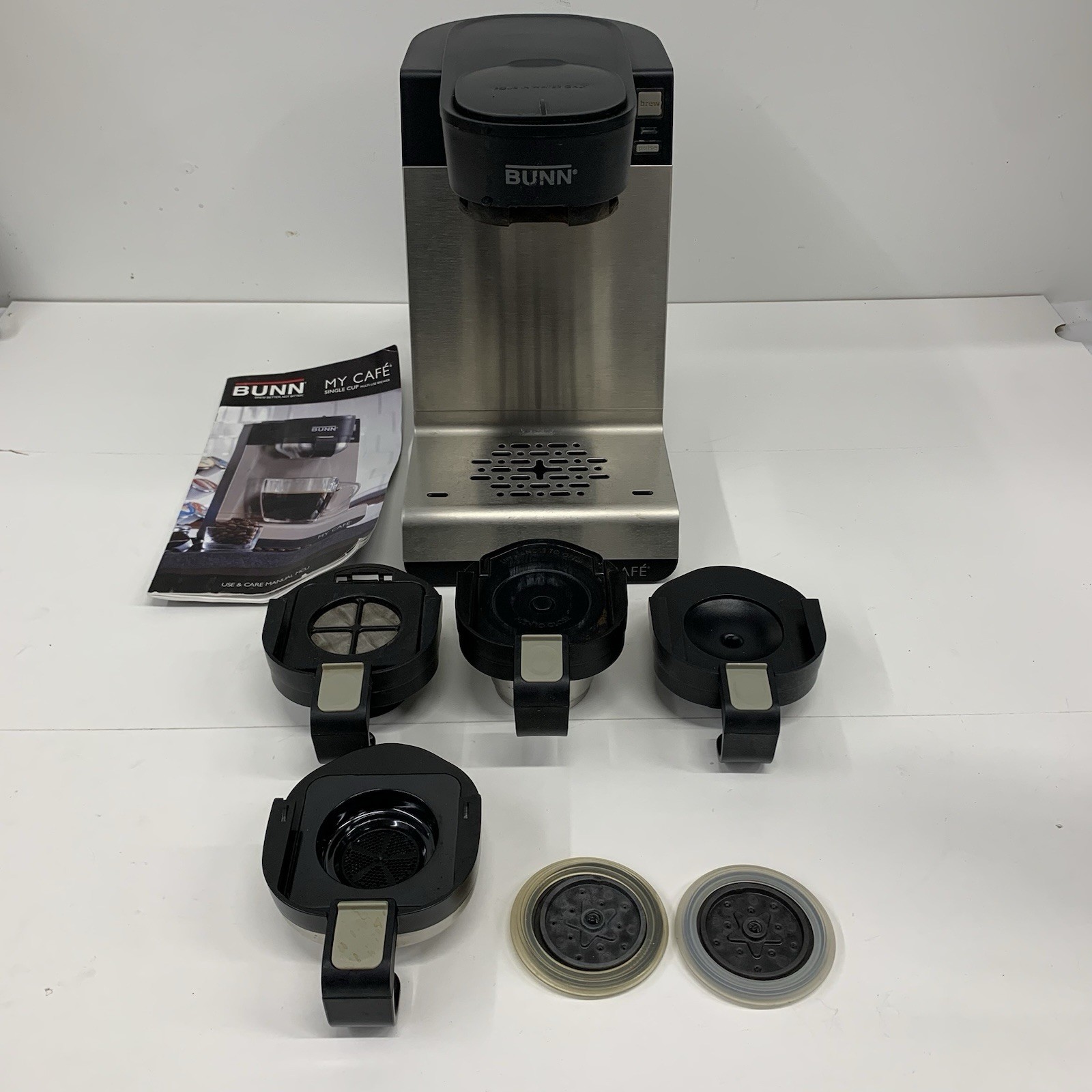 Bunn My Cafe MCU Single Cup Coffee Brewer 4 Drawers - Tested Bunn My Cafe MCU Single Cup Coffee Brewer 4 Drawers - Tested