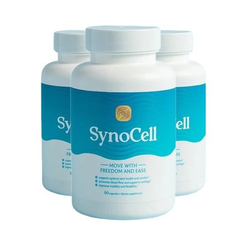 3-Pack Synocell Capsules – Back Neck and Joint Support Complex 60 Capsules