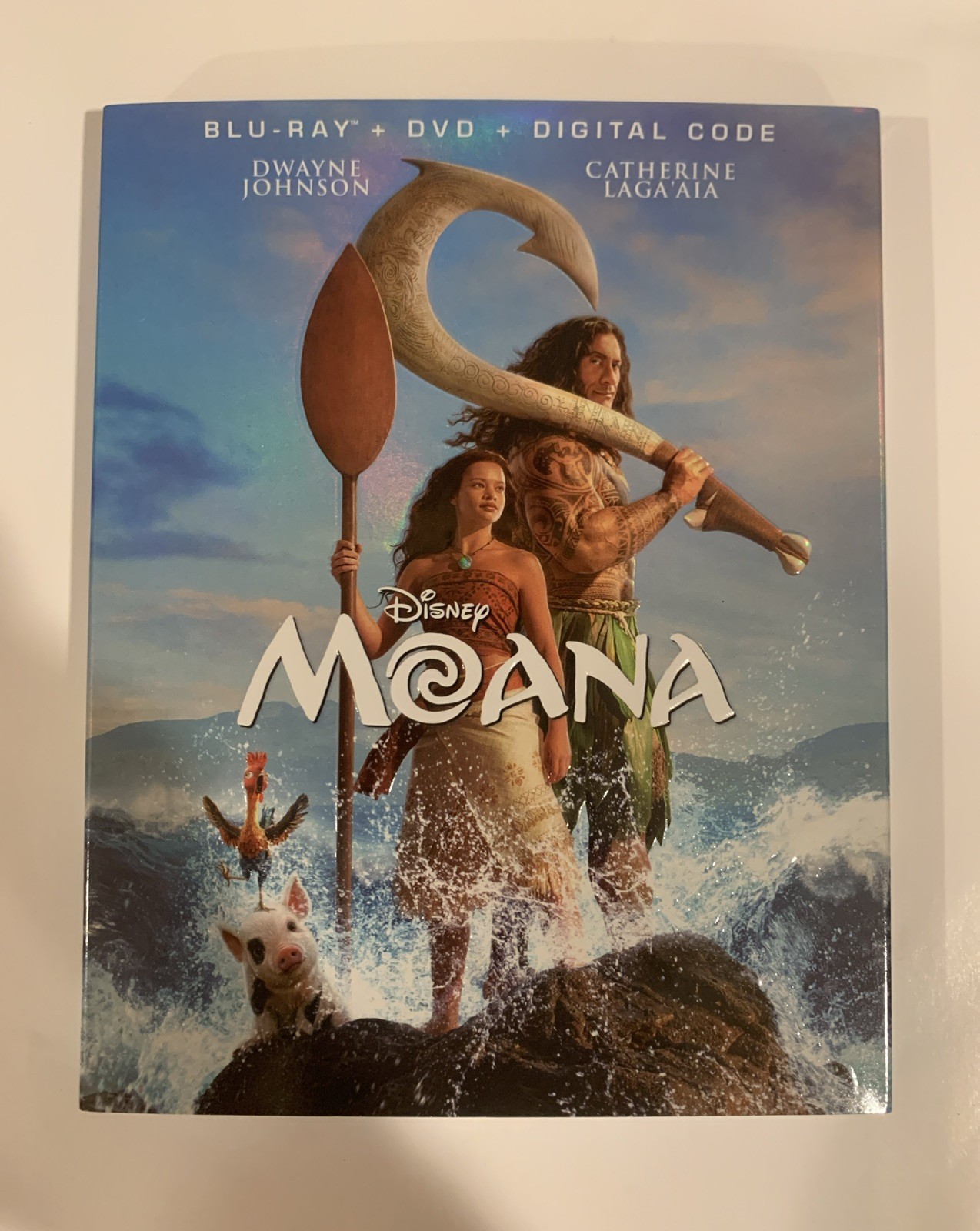 MOANA (2026) Dwayne Johnson (Blu-ray + DVD + Digital) Disney NEW with Slipcover MOANA (2026) Dwayne Johnson (Blu-ray + DVD + Digital) Disney NEW with Slipcover