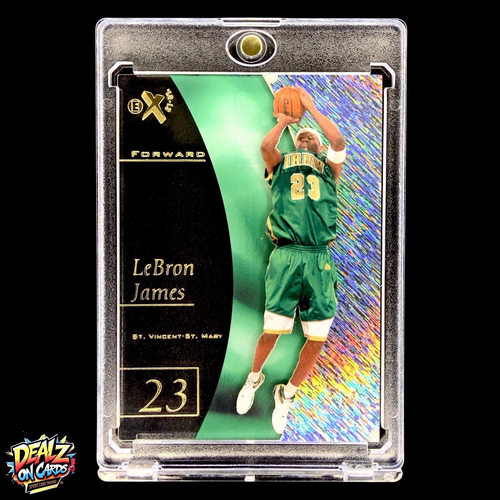 2012-13 Fleer Retro EX LeBron James Clear Acetate High School Refractor #EX42
