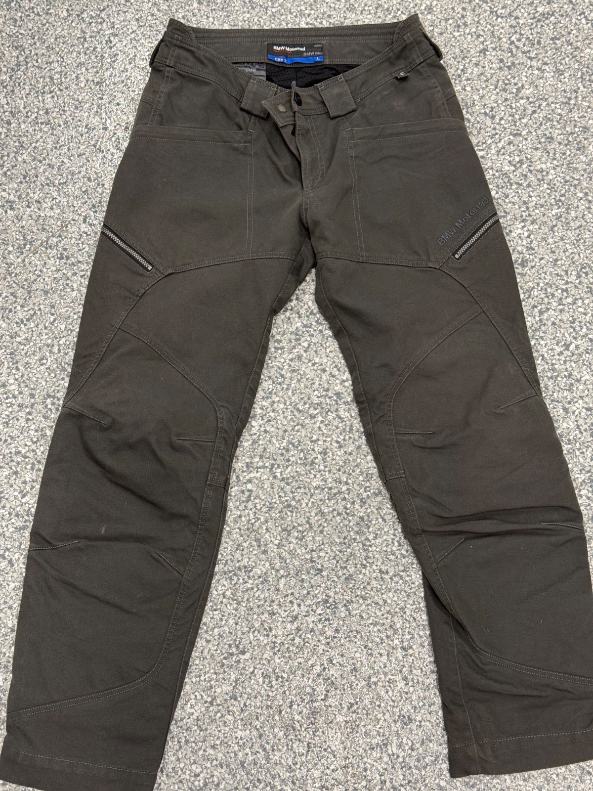 BMW Motorrad City 2 Motorcycle Riding Pants Men\'s Large L Cordura Touring Gray