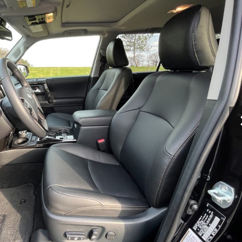 FOR 2010-2024 TOYOTA 4RUNNER  MOTOPTES LEATHER CUSTOM FIT 5SEAT COVER WATERPROOF