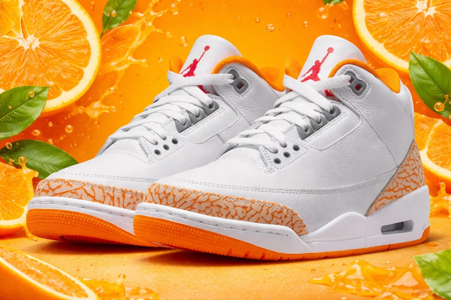 Men's All Size US Jordan 3 “Orange Citrus” 2026 7-12