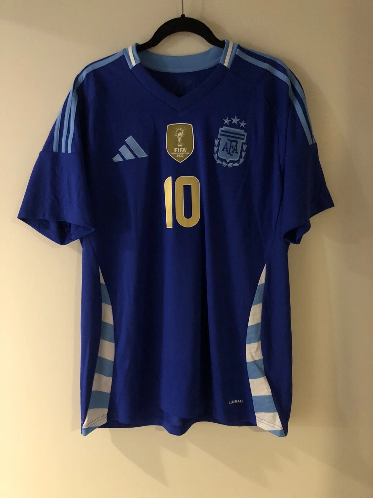 NWT Adidas Argentina 24/25 Authentic Away World Cup Soccer Jersey Men
