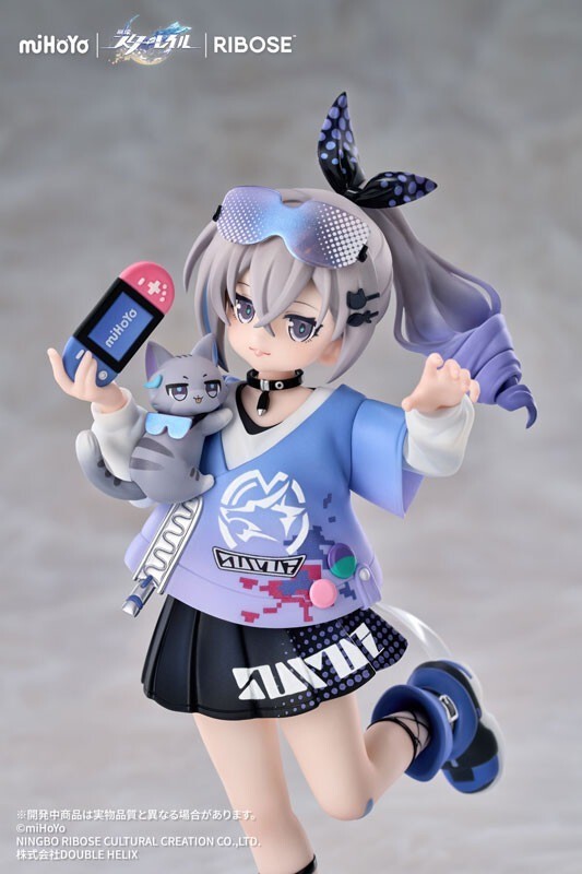 Pre-sale RISE UP+ Honkai: Star Rail Chibi Cat Series Figure Silver Wolf (e35)