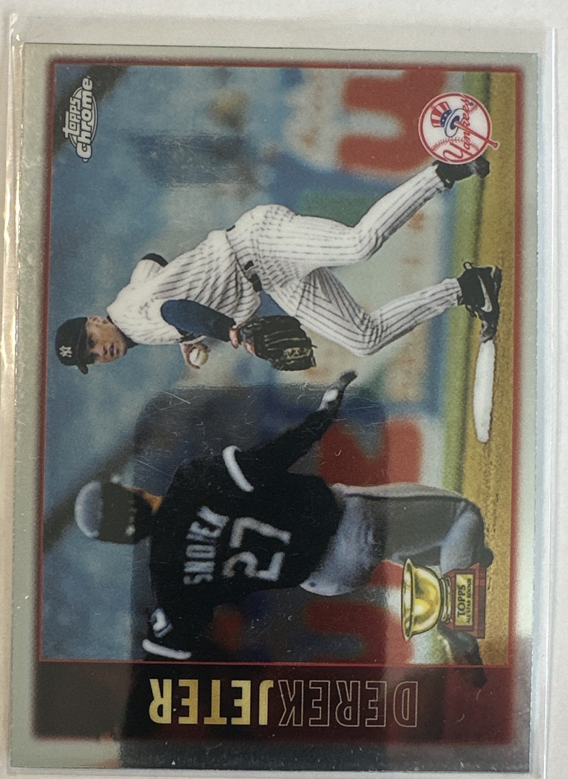 1997 Topps Chrome - Derek Jeter #7 1997 Topps Chrome - Derek Jeter #7