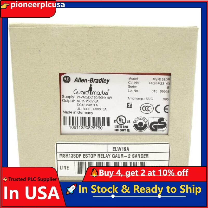In Stock 1 PCS Newest In Box Original Allen-Bradley AB 440R-M23143 SAFETY RELAY