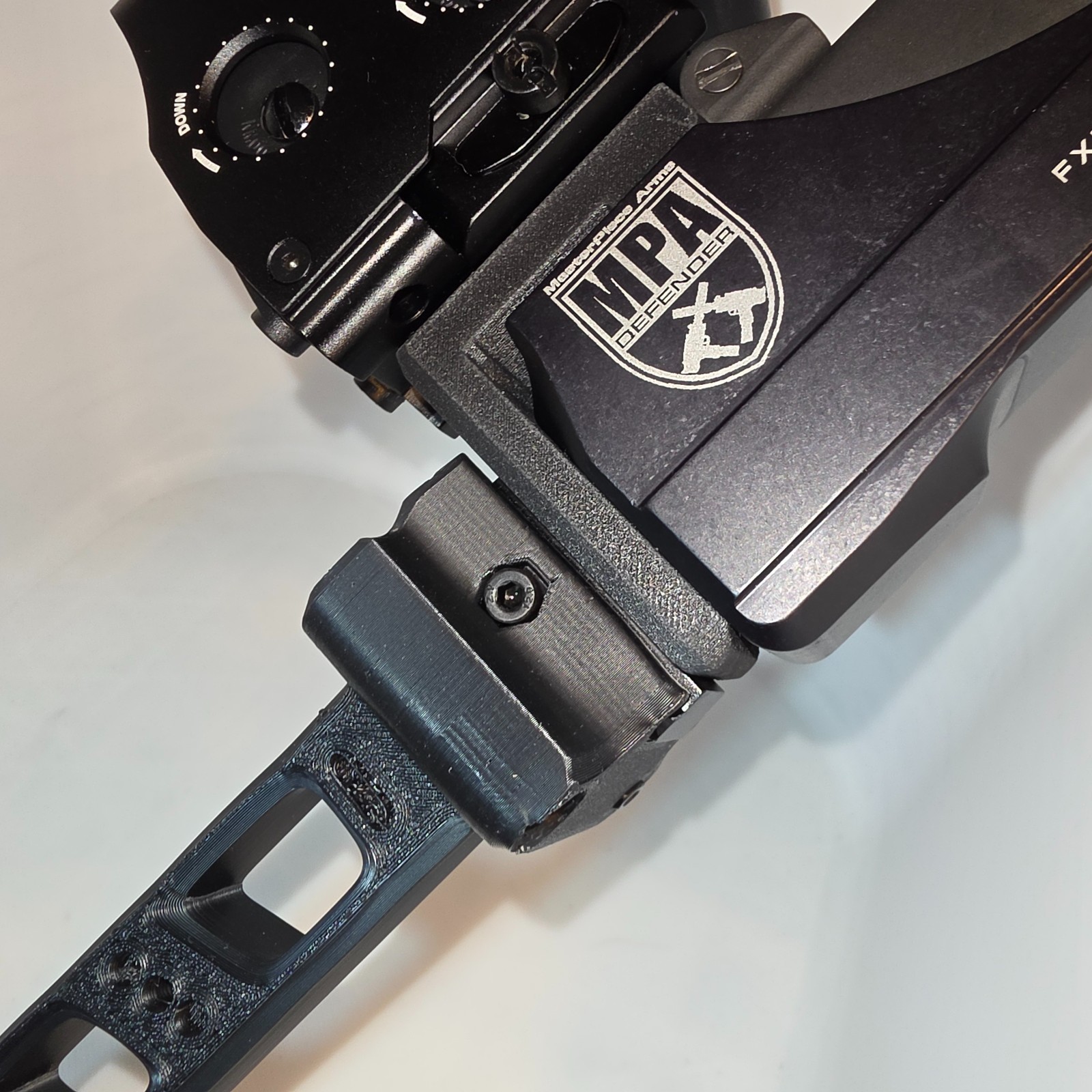 UPGRADED Dual Picatinny Rail Adapter for MPA Defender–Mount Optic & Stock/Brace