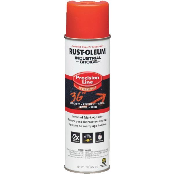 (12)-Fluorescent Red RustOleum Industrial Choice Marking Spray Paint 1662838