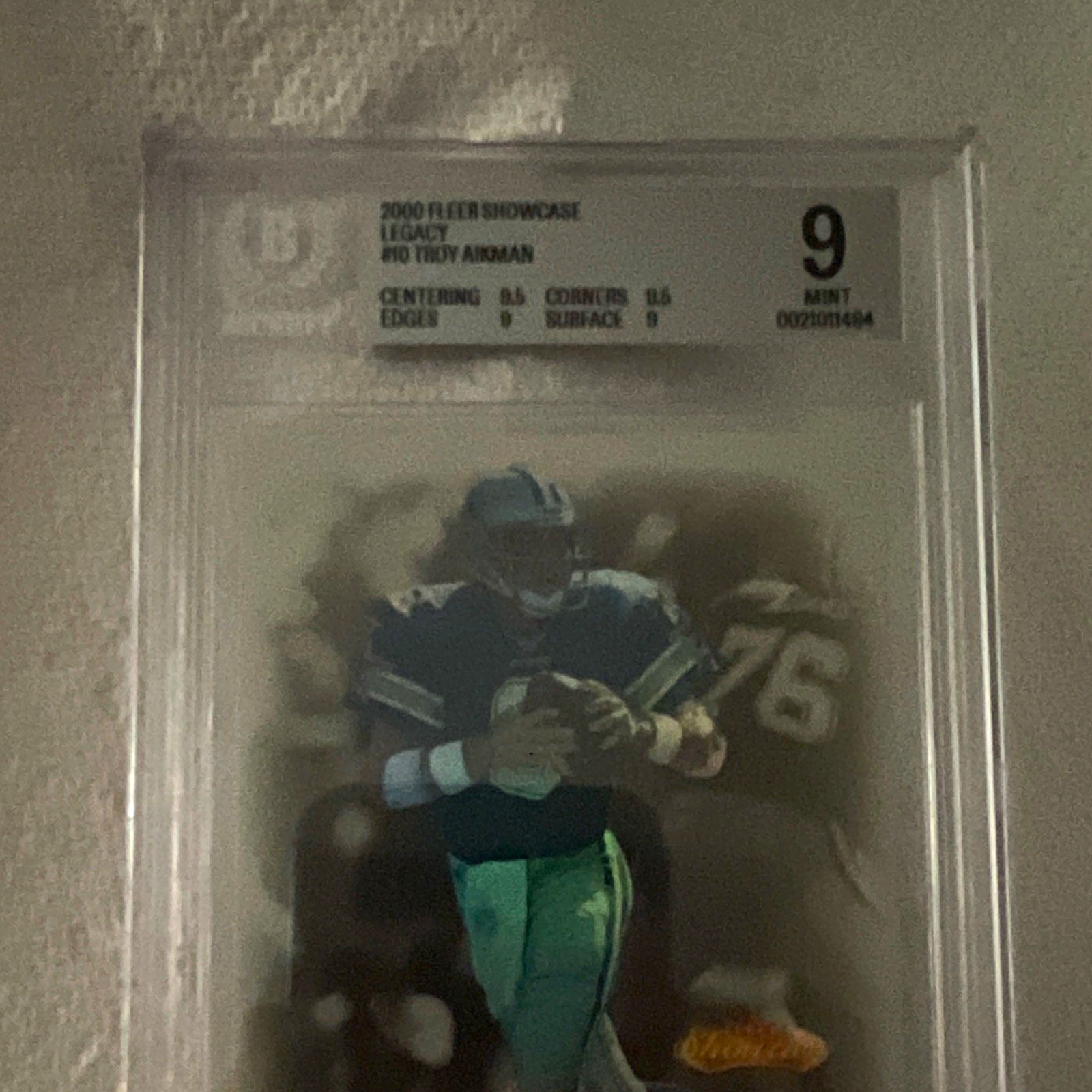 Fleer 2000 Showcase Troy Aikman #10 Legacy 2000 /20 Cowboys SGC 9 002018164