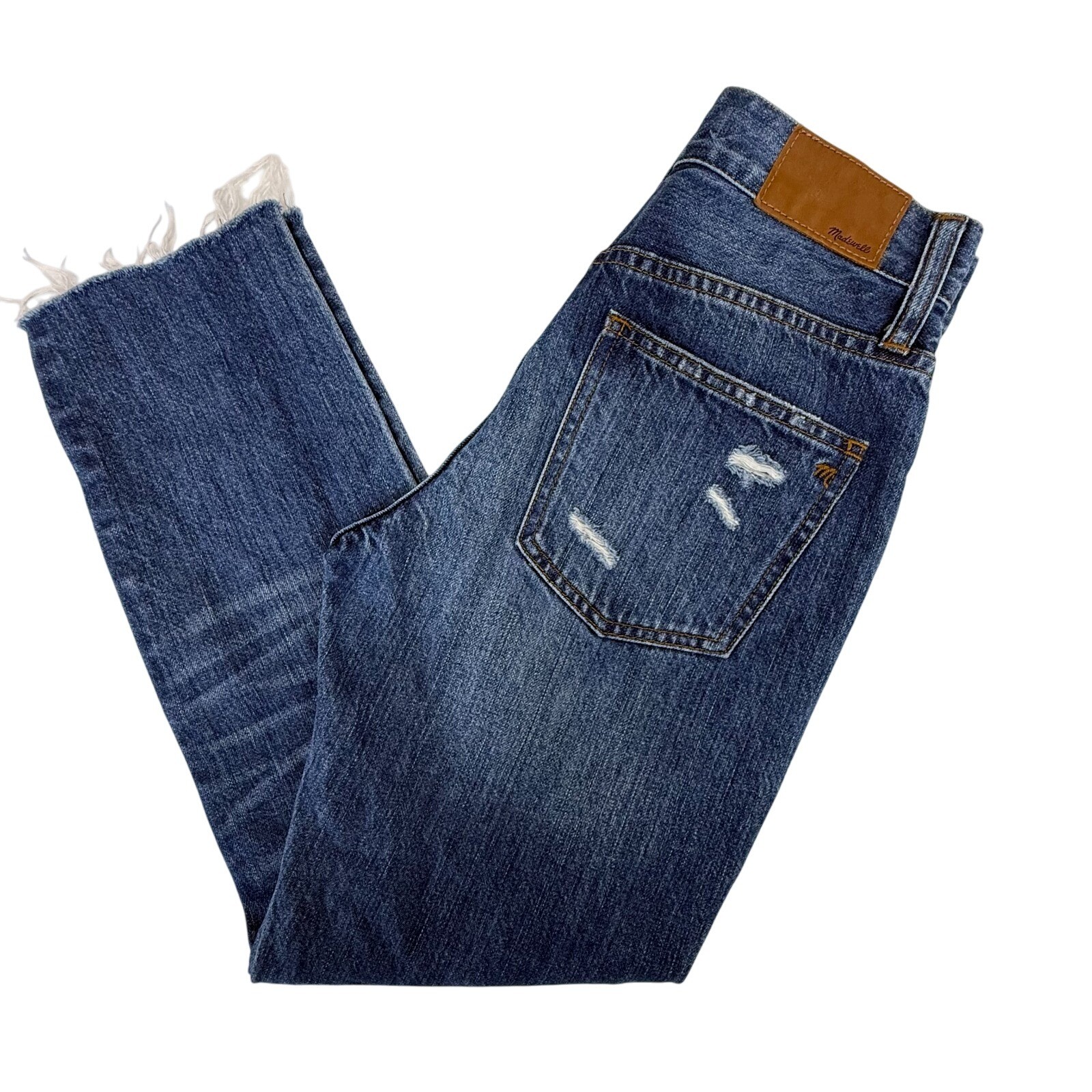 Madewell The Perfect Summer Jean Women\'s Size 24 Distressed High Rise Raw Hem