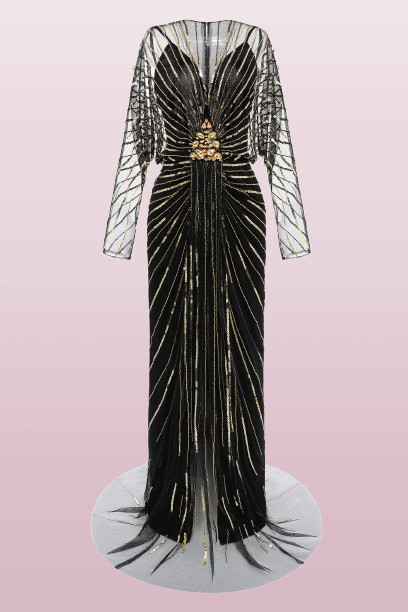 BABEYOND ZOUZOU CRYSTAL ENCRUSTED EVENING GOWN. SIZE 10 NEW WITH TAG SEE DETAILS BABEYOND ZOUZOU CRYSTAL ENCRUSTED EVENING GOWN. SIZE 10 NEW WITH TAG SEE DETAILS