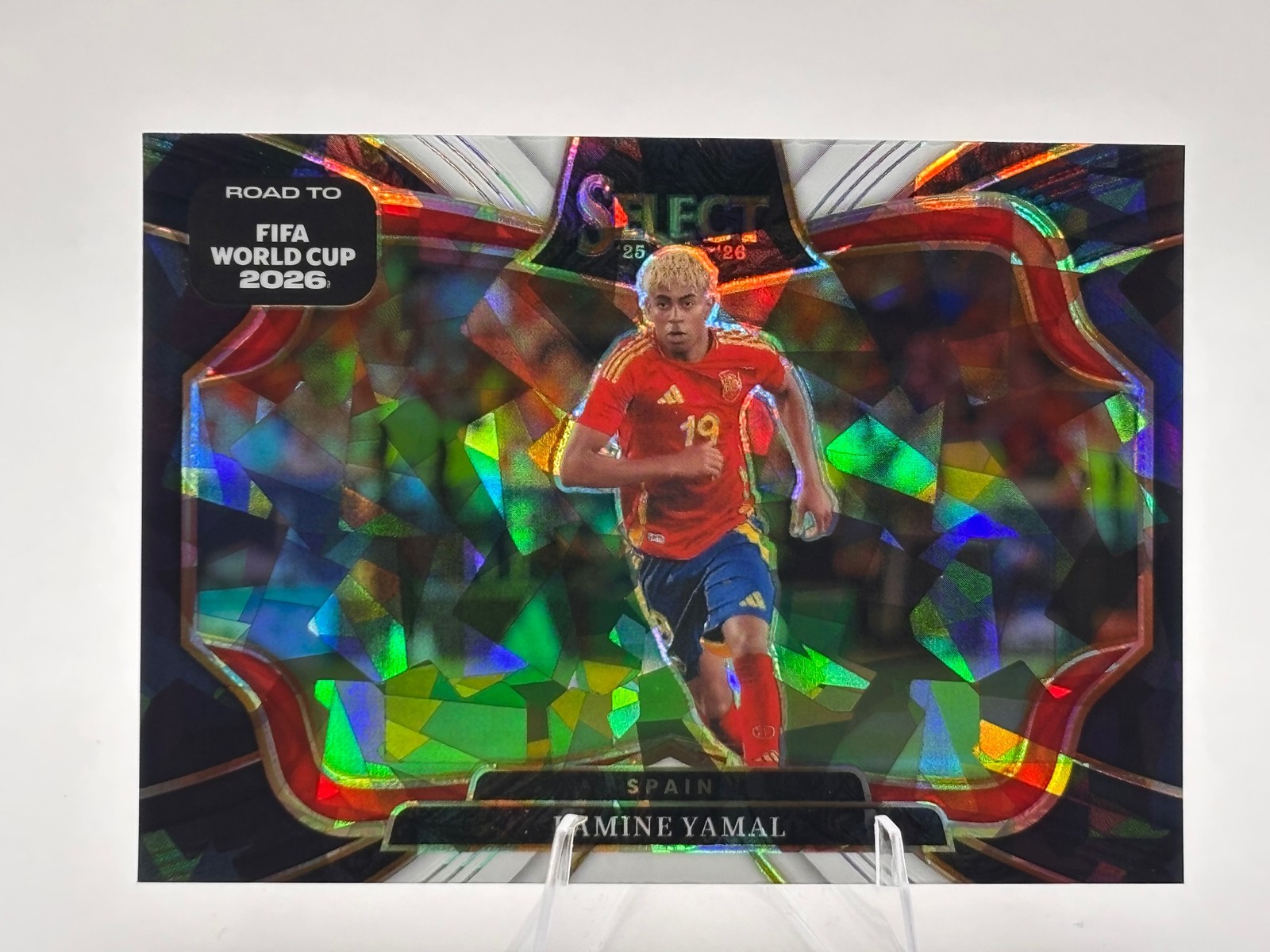 2025-26 Panini Select Road FIFA WC #220 Lamine Yamal Black and White Ice #/380 2025-26 Panini Select Road FIFA WC #220 Lamine Yamal Black and White Ice #/380