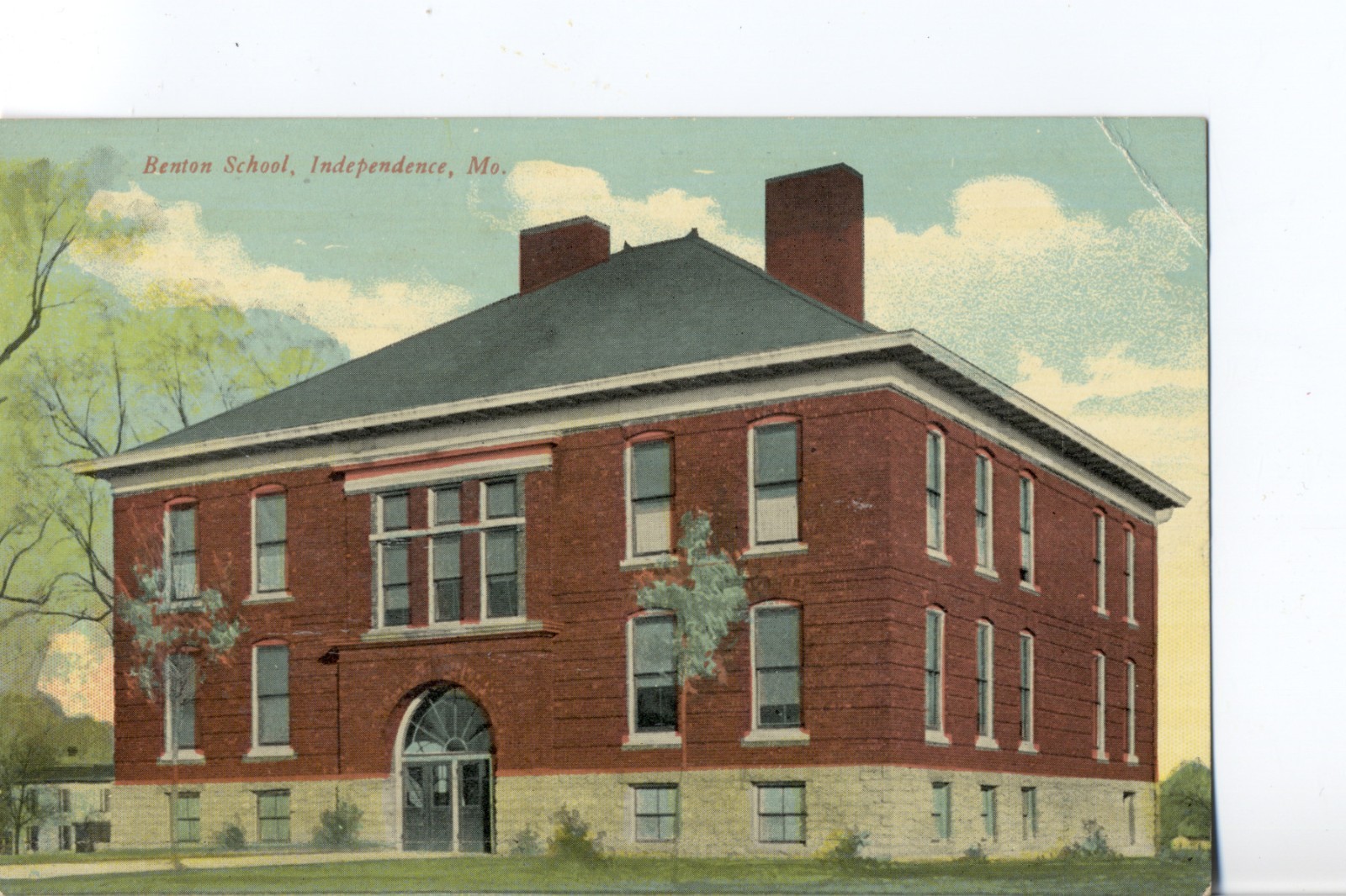 Benton School, Independence, Mo. Missouri Postcard #708 Benton School, Independence, Mo. Missouri Postcard #708