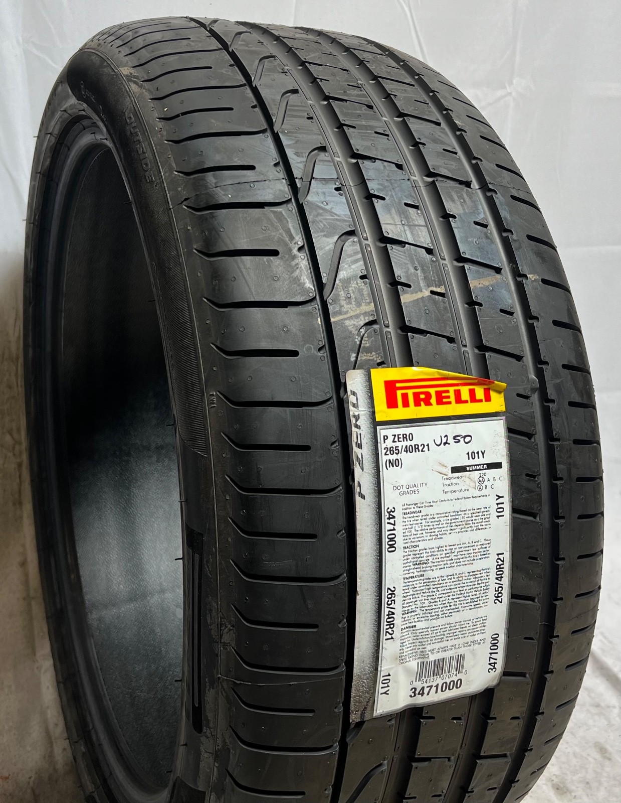 1 - NEW 295/40R20 SL (106Y) Pirelli P Zero (N0) Porsche OEM - 9053