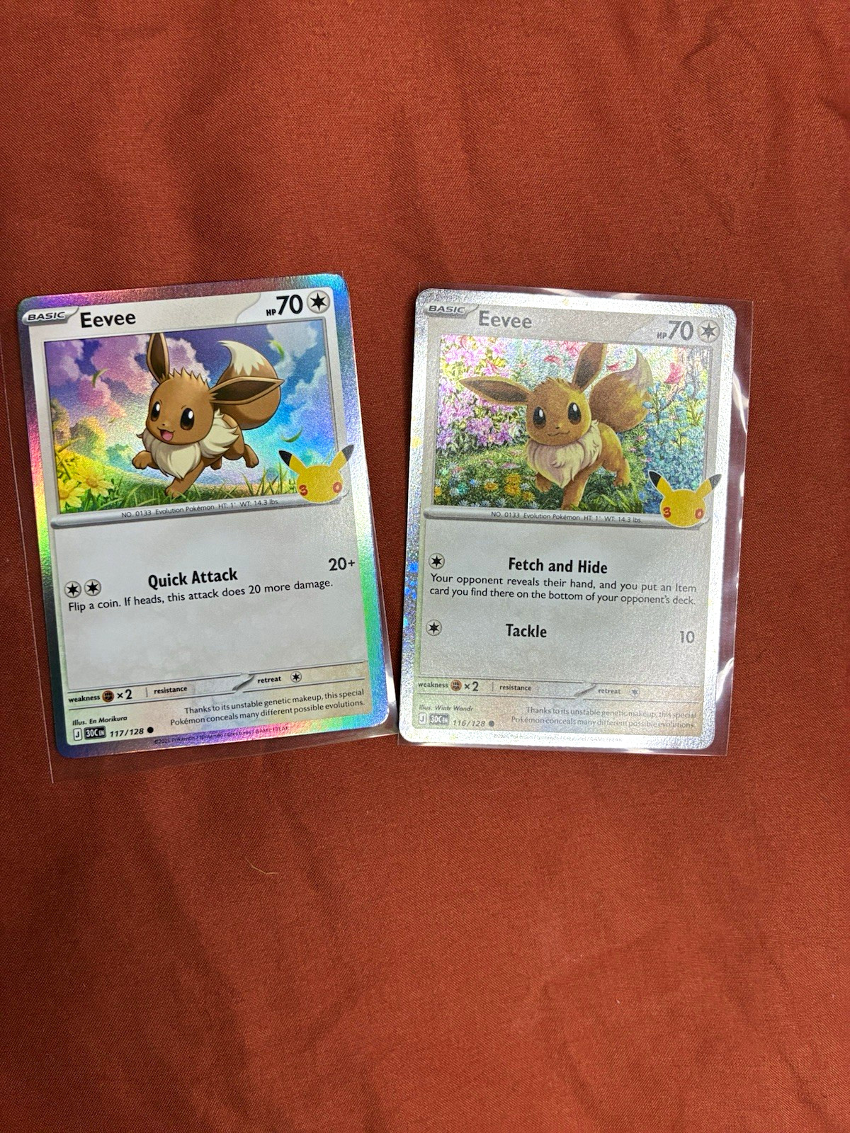 Eevee 116/128 & 117/128 Lot of 2 Holo Full Art Scarlet & Violet promo included Eevee 116/128 & 117/128 Lot of 2 Holo Full Art Scarlet & Violet promo included