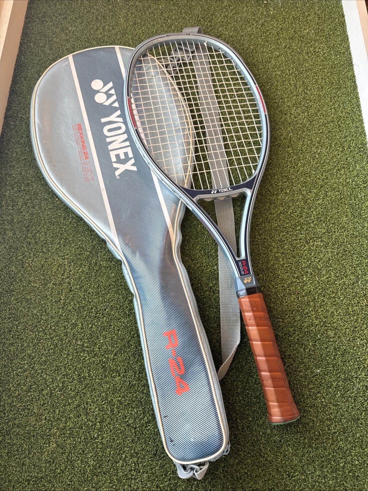 Yonex R-24 Tennis Racket, Original Carry Bag. Graphite Japan Never Used SL 4 3/8 Yonex R-24 Tennis Racket, Original Carry Bag. Graphite Japan Never Used SL 4 3/8
