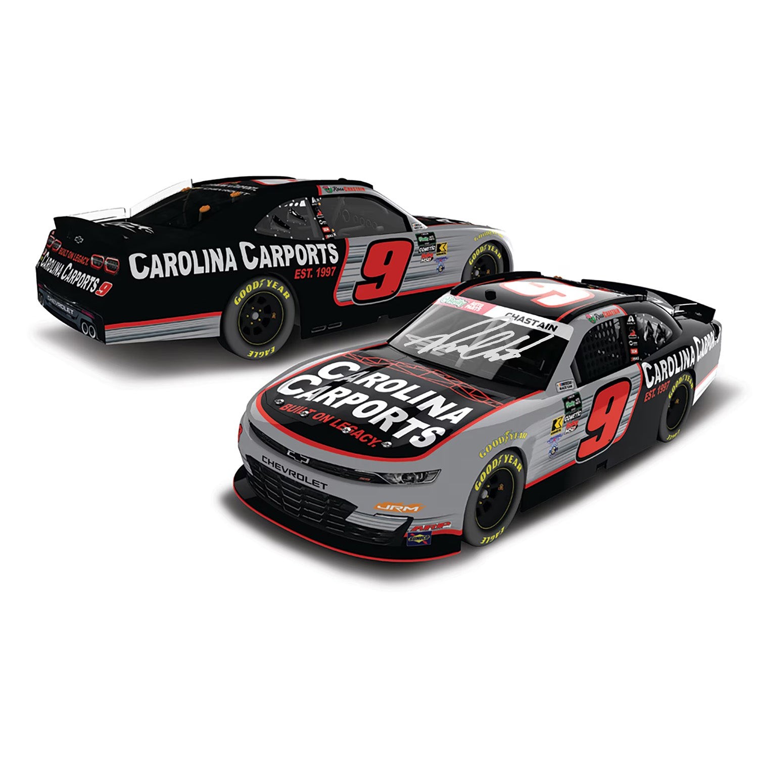 Ross Chastain Autographed Carolina Carports 1:24 Standard 2026 Diecast Car Ross Chastain Autographed Carolina Carports 1:24 Standard 2026 Diecast Car