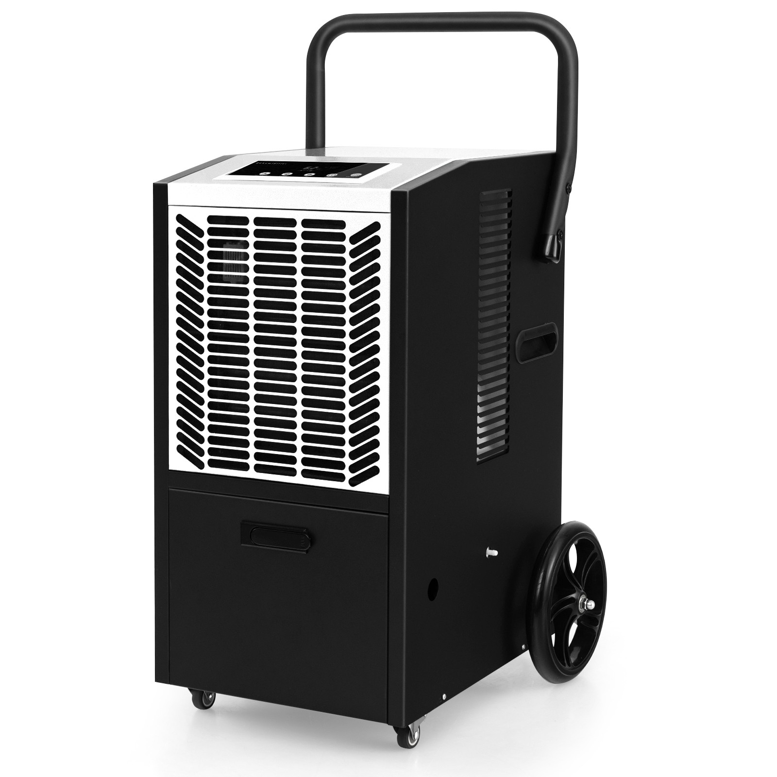 163 Pints Commercial Dehumidifier Heavy Duty Dehumidifier w/ Pump & Drain Hose