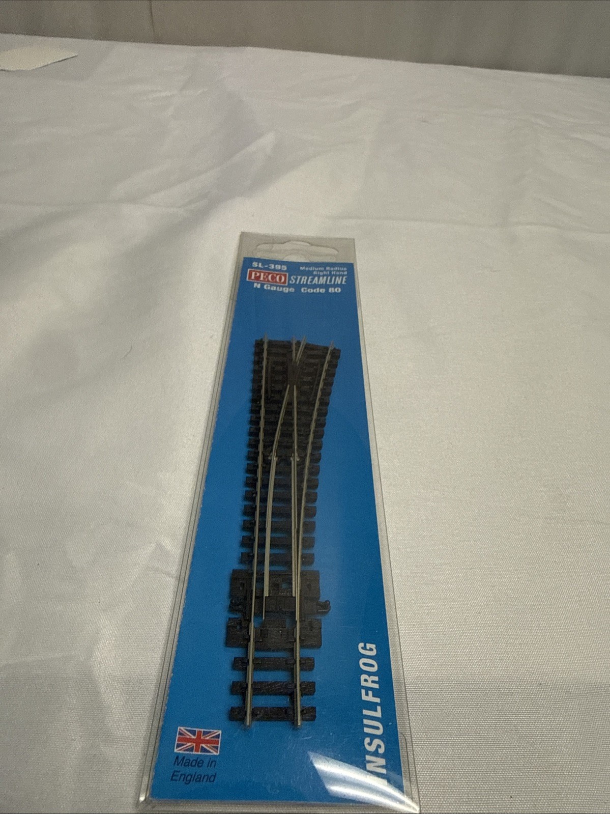 Peco Streamline N Scale Right Hand Turnout Code 80 #SL-395-sealed