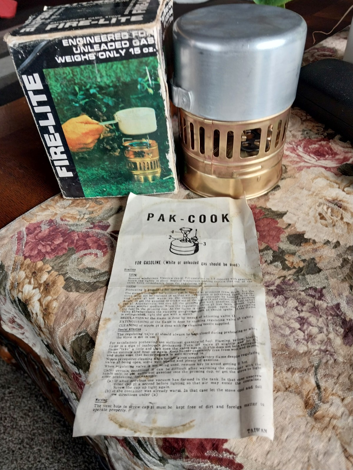 WATCH VIDEO SVEA 123 brass camping Stove made in Sweden tested CLEAN W/BOX-INST