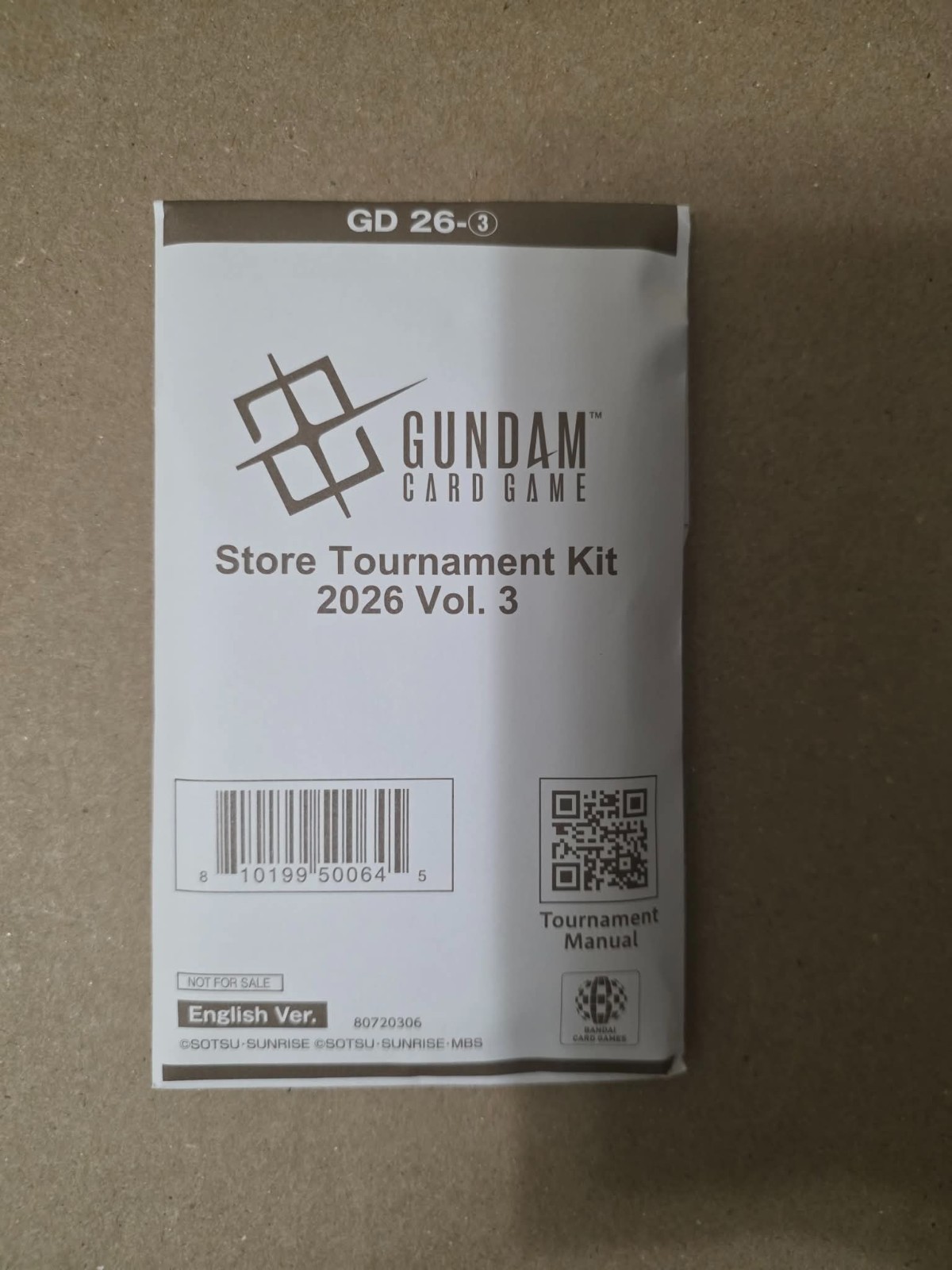 Gundam Card Game Store Tournament Kit Vol. 3 2026 Sealed Bandai