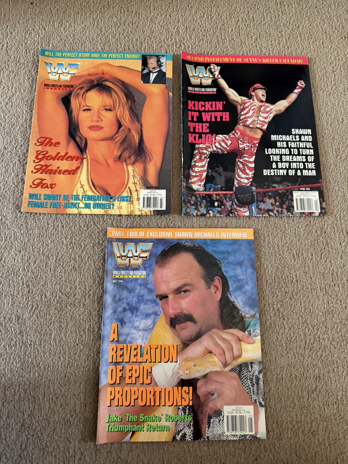 WWF Magazine March April May 1996 3 magazine bundle WWF Magazine March April May 1996 3 magazine bundle