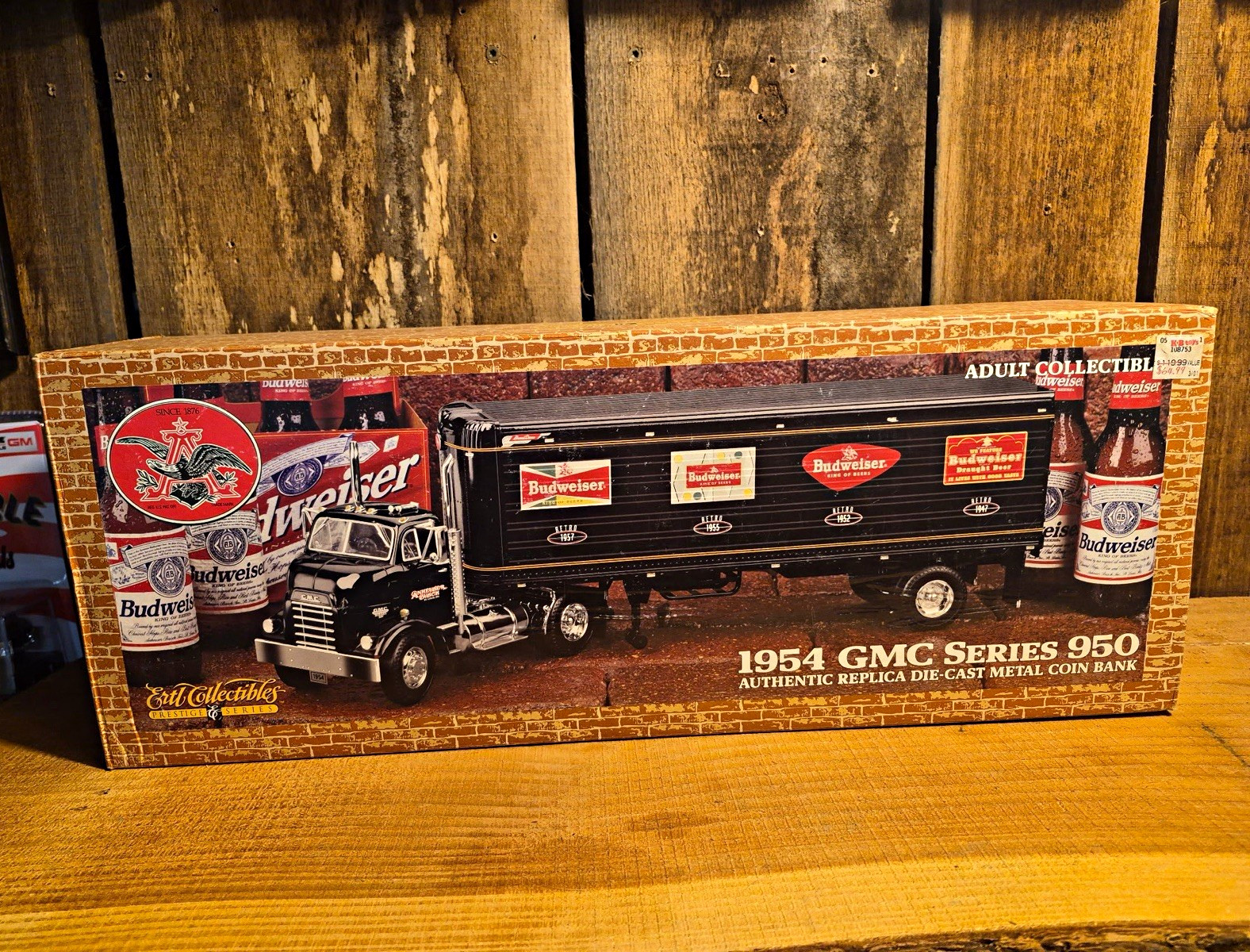 Ertl Collectibles Budweiser 1954 GMC Series 950 1:43 Diecast Coin Bank Ertl Collectibles Budweiser 1954 GMC Series 950 1:43 Diecast Coin Bank