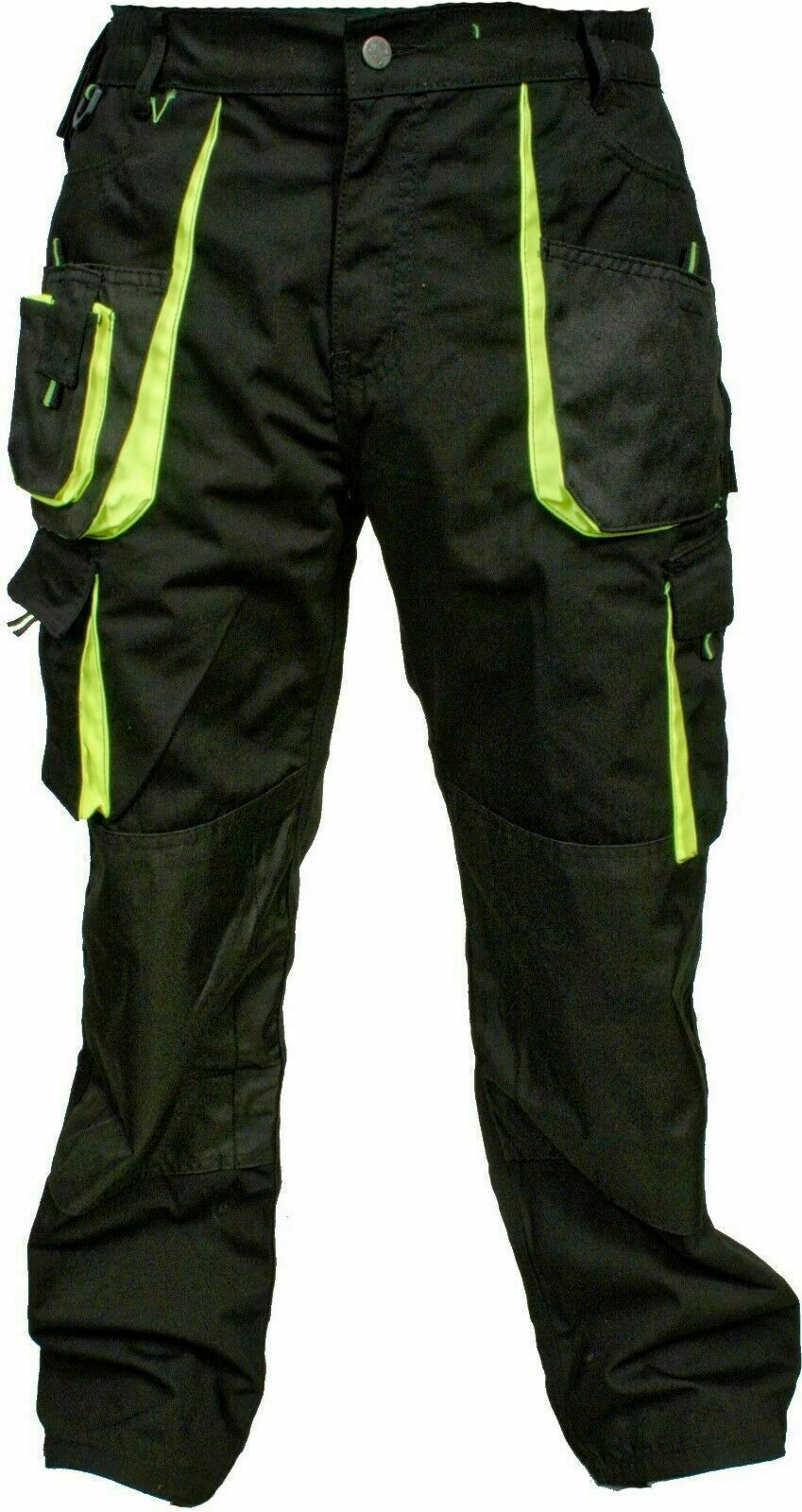 Mens Utility Carpenter Cargo Work Pants Construction Heavy-Duty Work Trousers