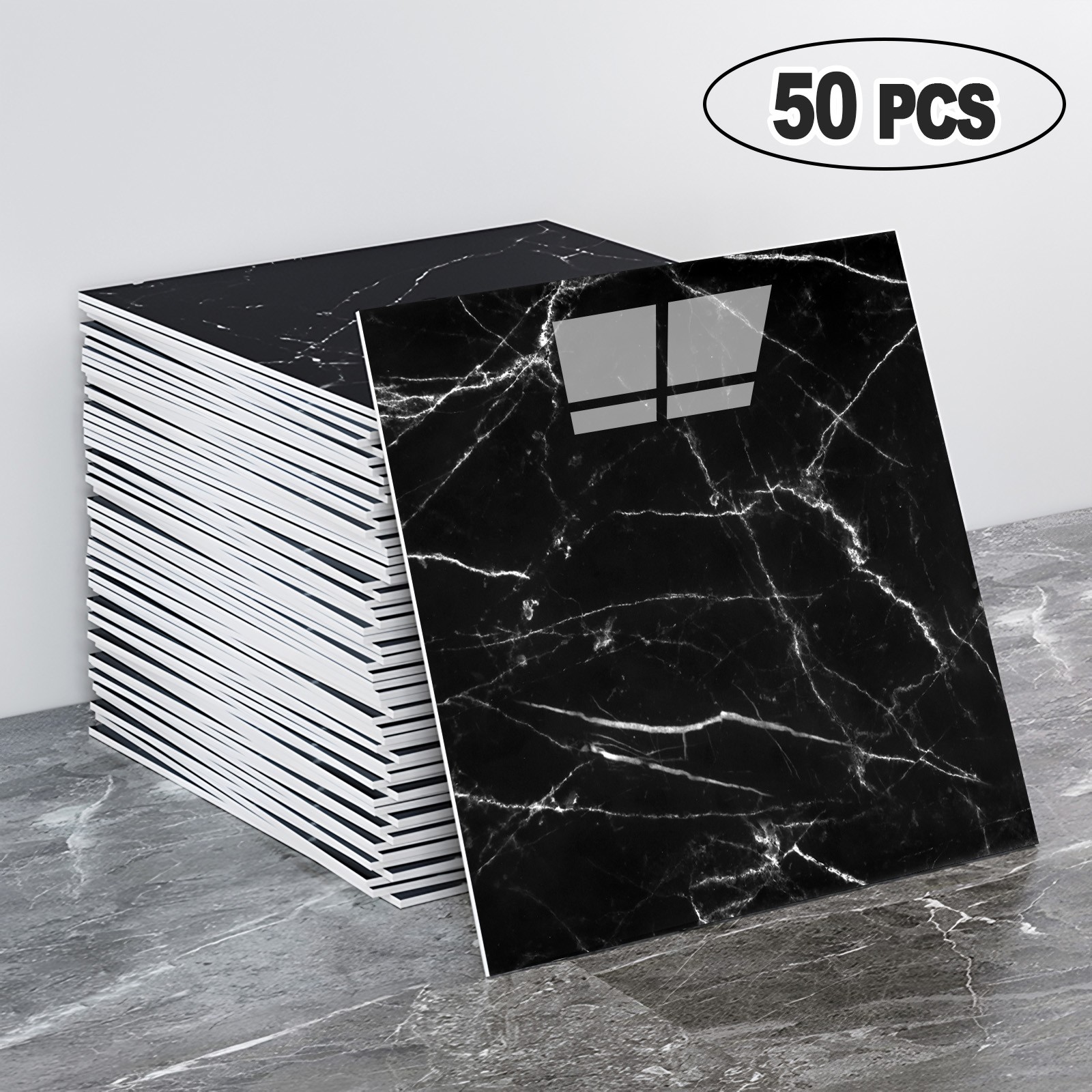 50PCS Peel & Stick Marble Wall Tile 12\
