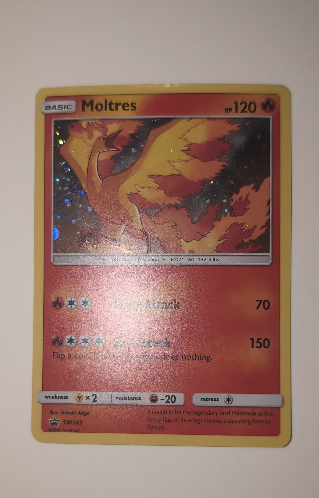 Moltres SM143 Sm Holo Moltres SM143 Sm Holo