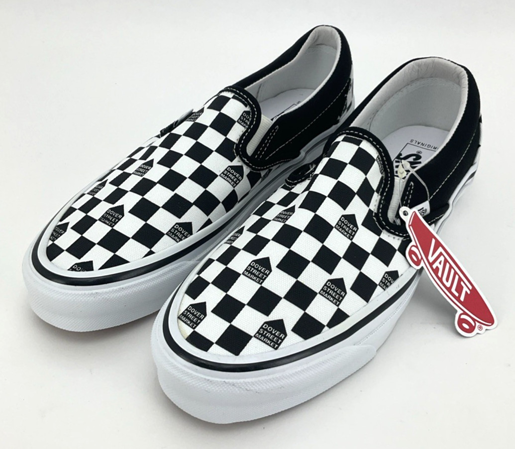 Size 9 M Dover Street Mkt x Vans Vault OG Classic Slip-On LX Black/White Checker Size 9 M Dover Street Mkt x Vans Vault OG Classic Slip-On LX Black/White Checker