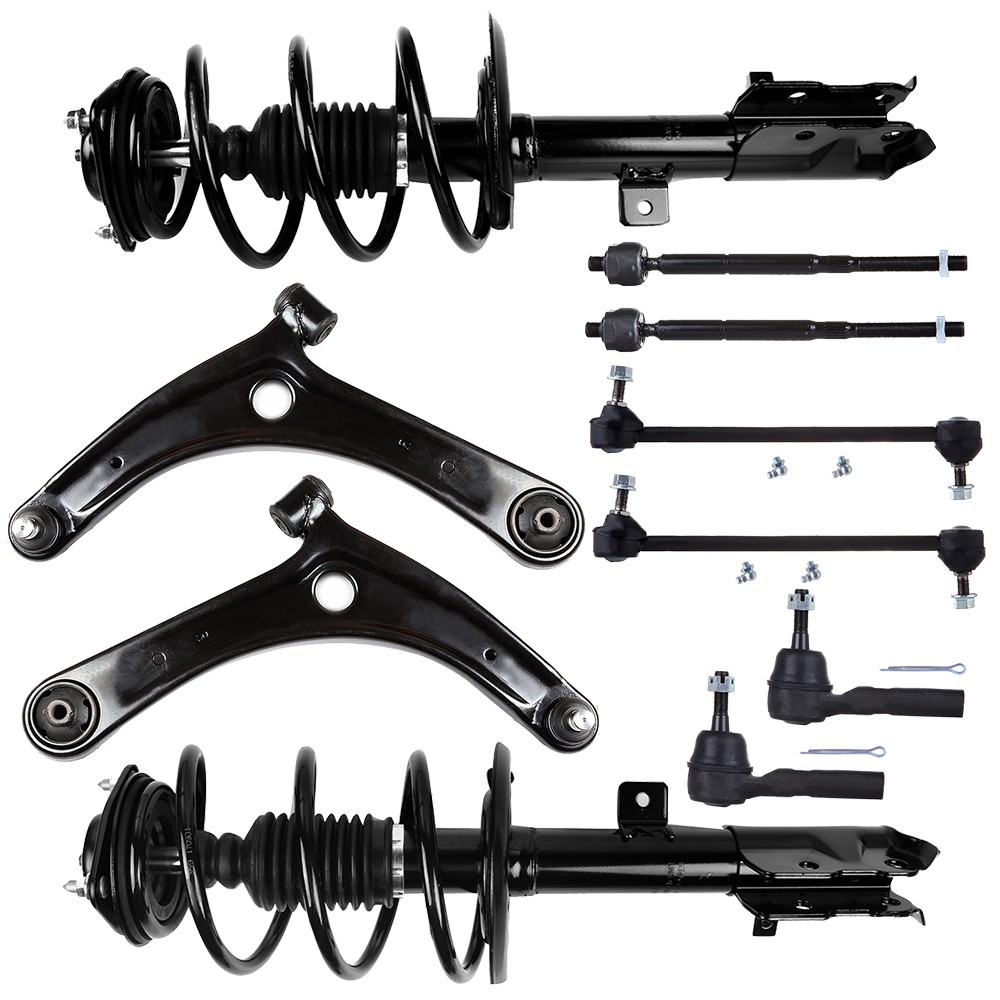 10x Front Shock Struts Sway Bar Suspension Kit For 2007-17 Jeep Compass Patriot