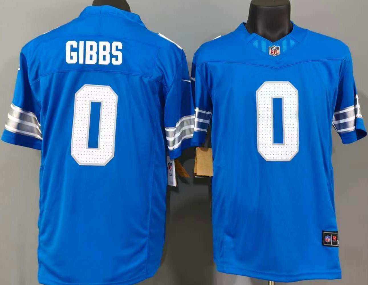 Tariffs​ Free DET Lions F.U.S.E Blue Sewn Stitched Jersey.