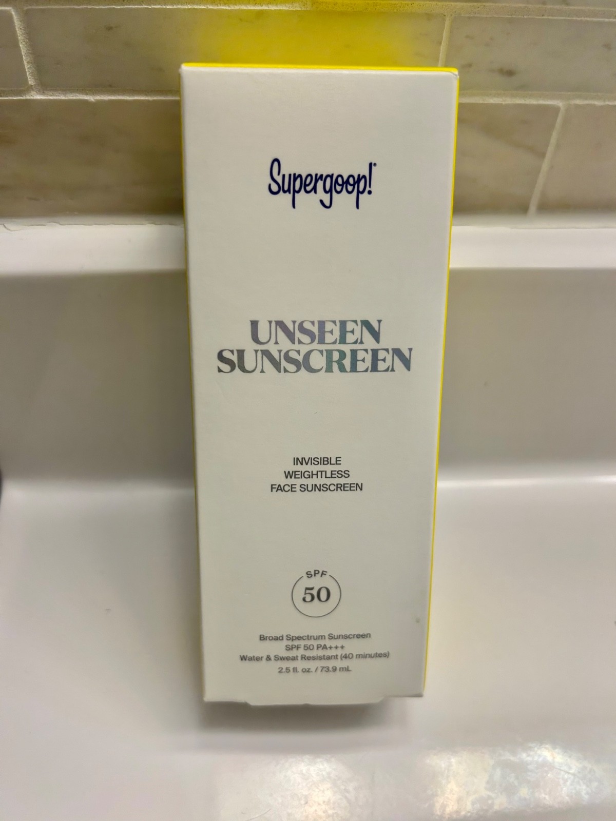 Supergoop Unseen Sunscreen SPF 50 (SPF) 2.5 Oz Exp-05/2027 Sealed ( NB) NEW Supergoop Unseen Sunscreen SPF 50 (SPF) 2.5 Oz Exp-05/2027 Sealed ( NB) NEW