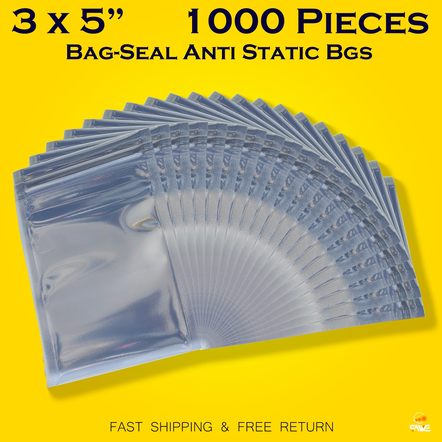 1000 x Anti Static Shielding ESD Bags 3
