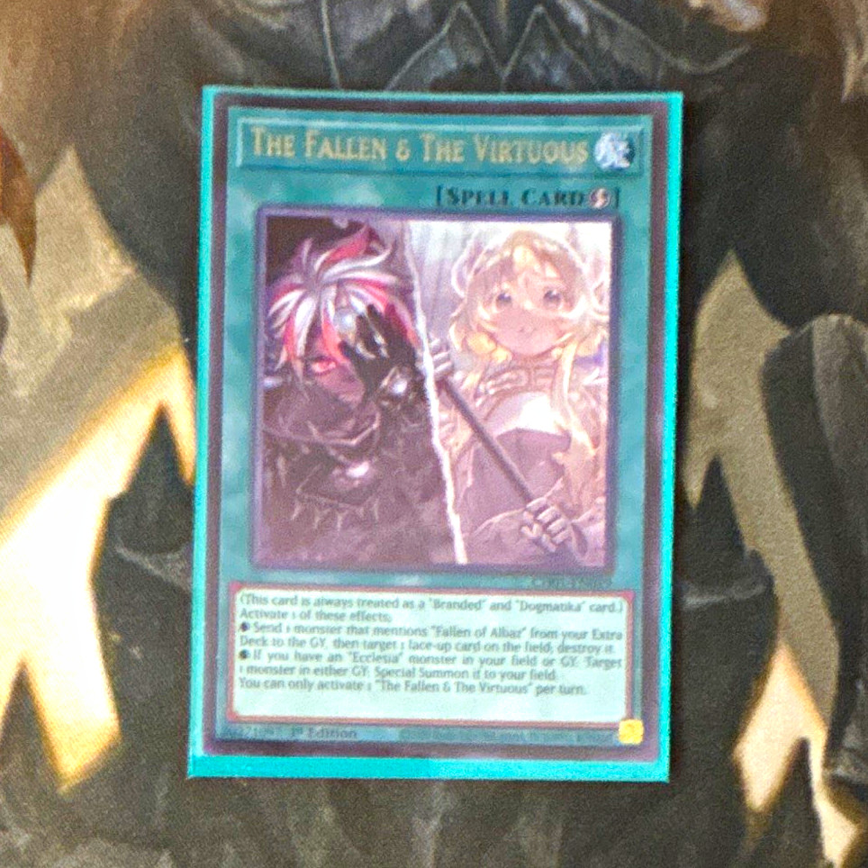 Konami Yu-Gi-Oh The Fallen & the Virtuous CH01-EN019 Ultra Rare Foil 1st Konami Yu-Gi-Oh The Fallen & the Virtuous CH01-EN019 Ultra Rare Foil 1st