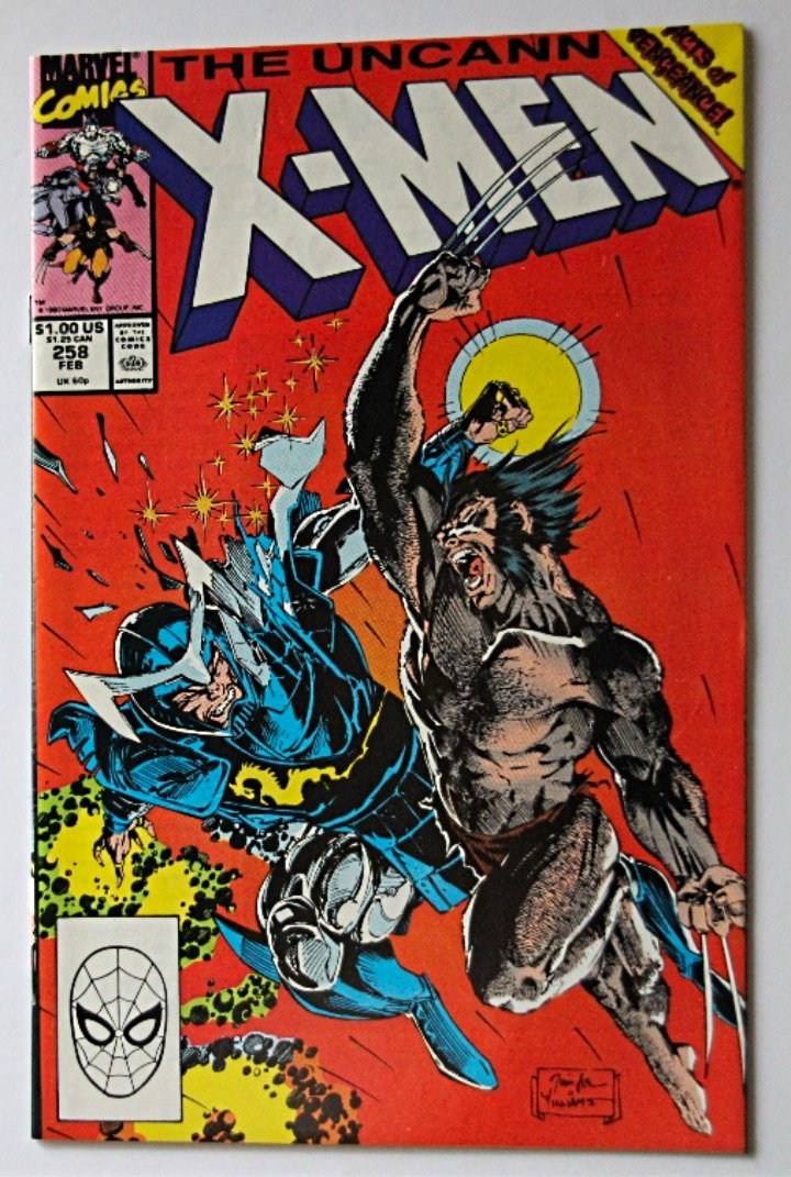 Marvel The Uncanny X-Men #258 1990 Direct Wolverine Claremont Jim Lee Marvel The Uncanny X-Men #258 1990 Direct Wolverine Claremont Jim Lee