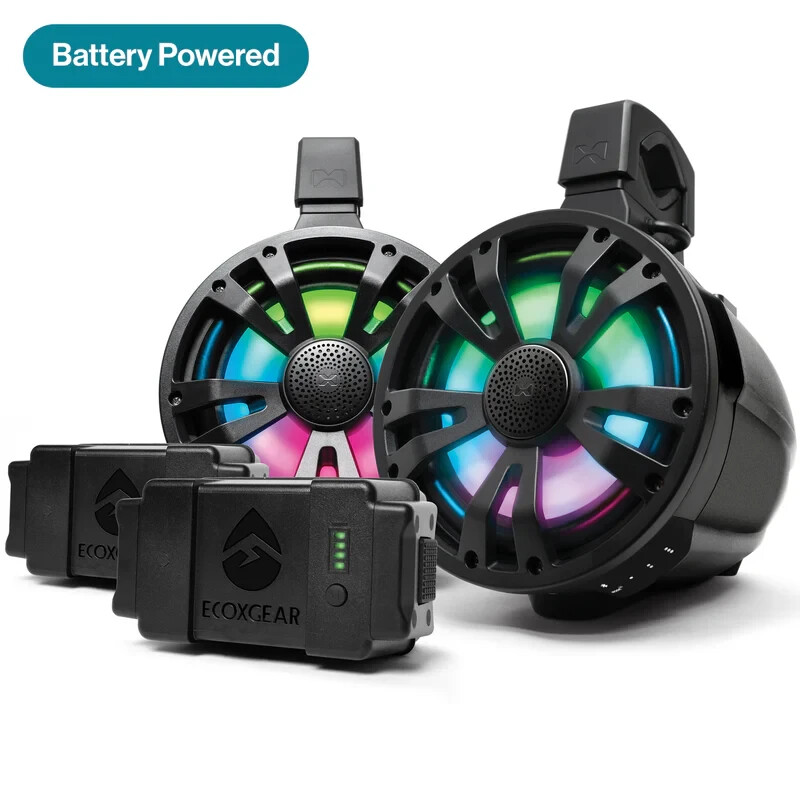 ECOXGEAR ExtremeTower Speakers TBB8 - Battery Powered Bluetooth Tower Speakers ECOXGEAR ExtremeTower Speakers TBB8 - Battery Powered Bluetooth Tower Speakers