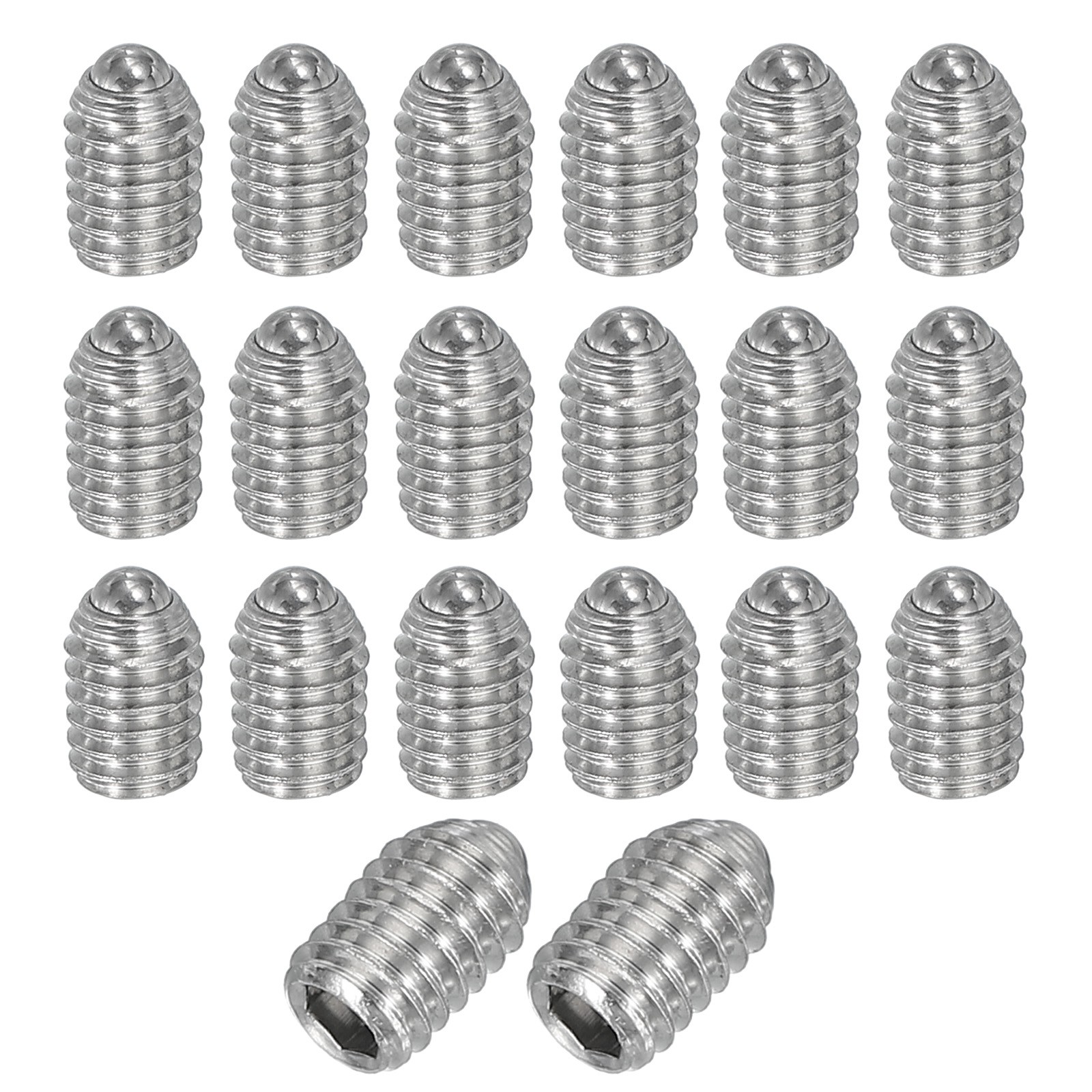 20Pcs M4x6mm Ball Point Set Screw 304 Stainless Steel Spring Hex Socket Screw]