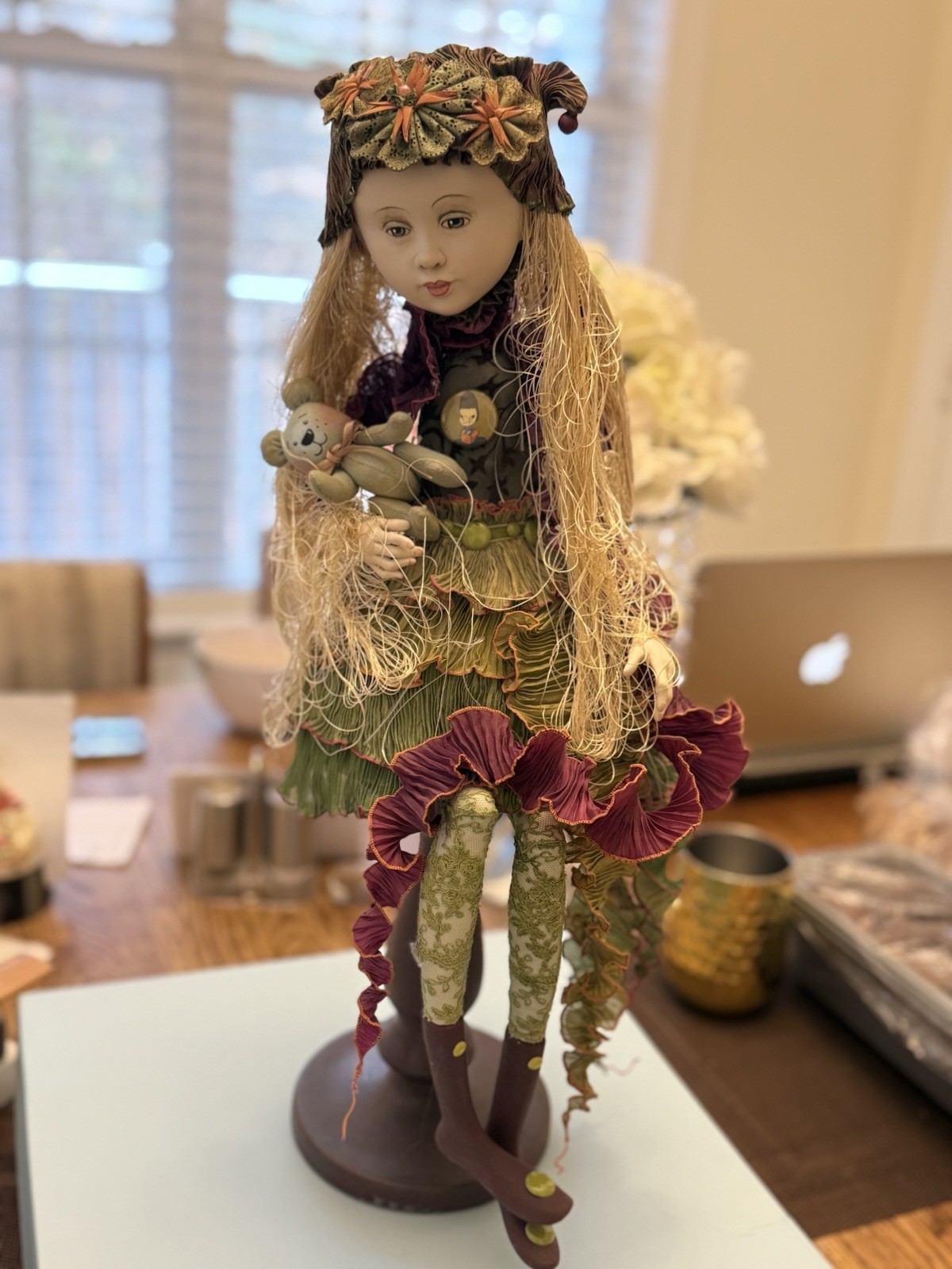 Ankie Daanen OOAK Art Doll 2015 Signed NIADA Documented Fantasy Fairy 19” Rare